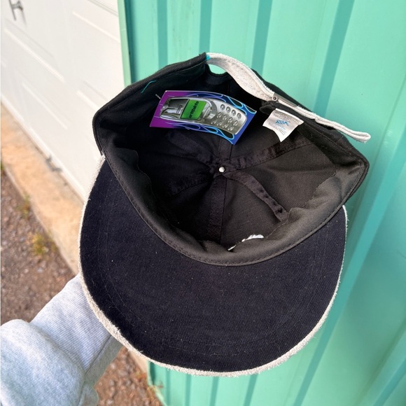 Vintage CIMENT QUEBEC strapback hat grey black - Picture 6 of 6